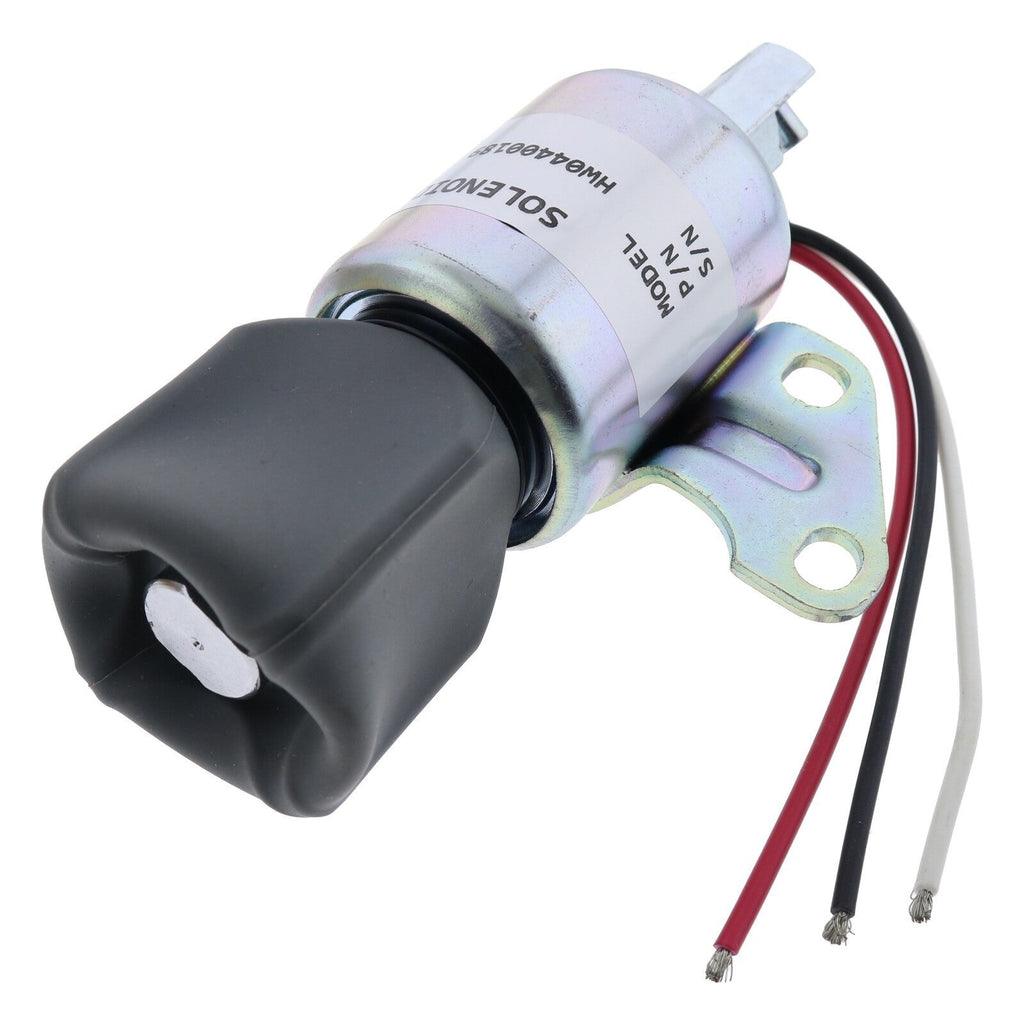 12V Fuel Shut Off Solenoid SA-4899-12 for Kubota D722 D902 Z482 3-Wire Valve