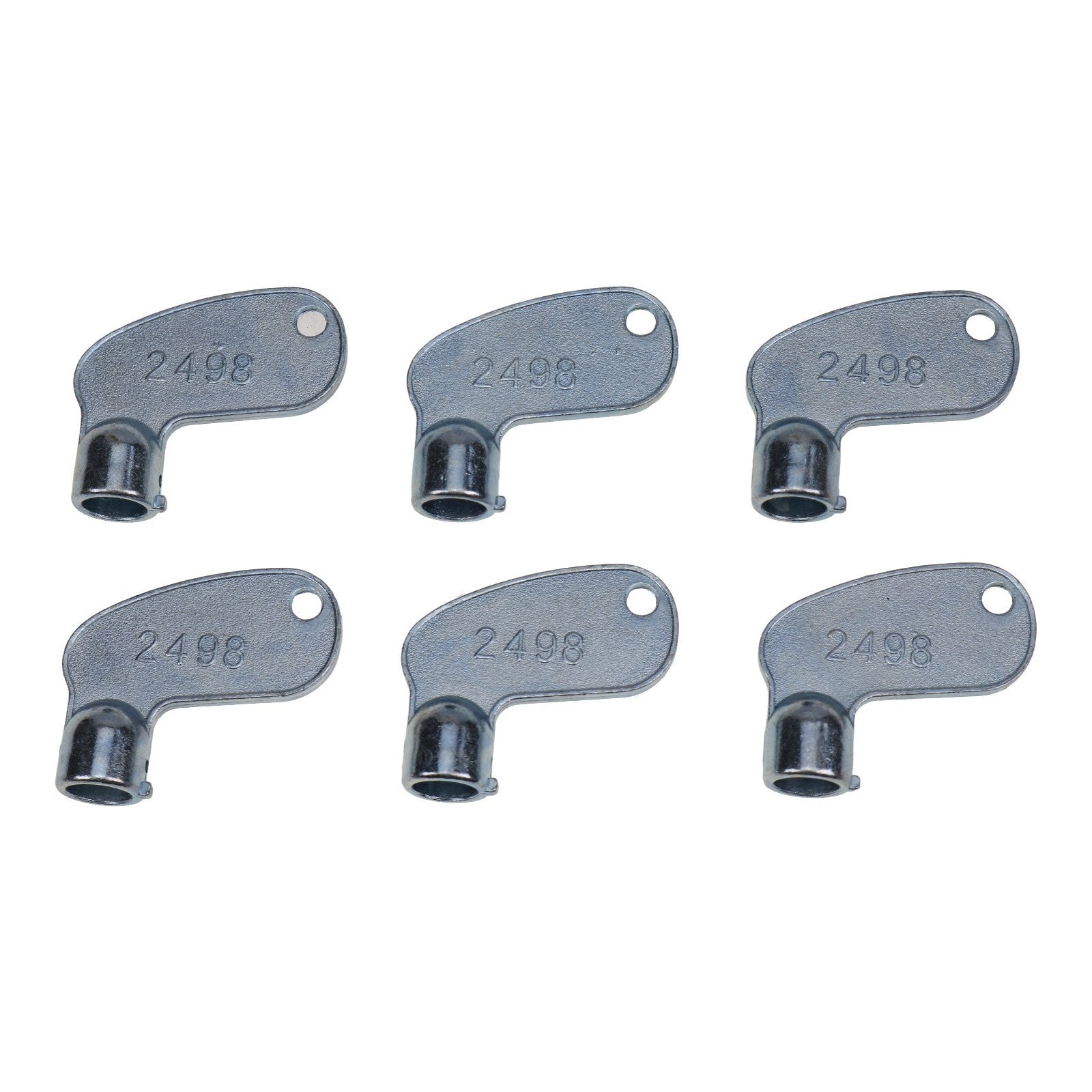6Pcs Ignition Keys 2498 for Kobelco Isuzu TCM Bomag Pel-Job Marooka