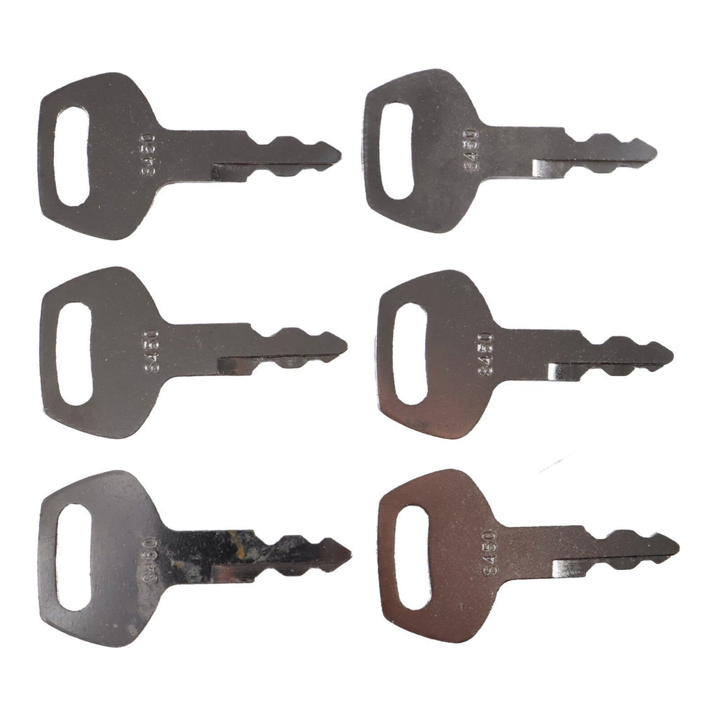 6P Ignition Key S450 KHR20070 for Case JCB Linkbelt Sumitomo CX Excavator