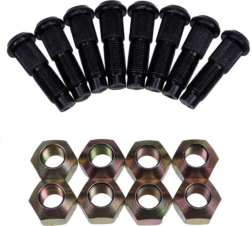 8PCS Wheel Studs & Nuts Kit for Bobcat 533 611 722 S175 S205 S510 S630 S770