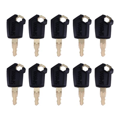 10x CAT Ignition Keys 5P8500 for Caterpillar Excavator Skidsteer Heavy Equipment