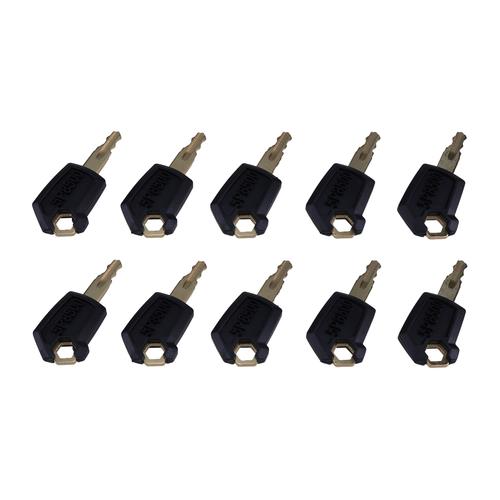 10x CAT Ignition Keys 5P8500 for Caterpillar Excavator Skidsteer Heavy Equipment