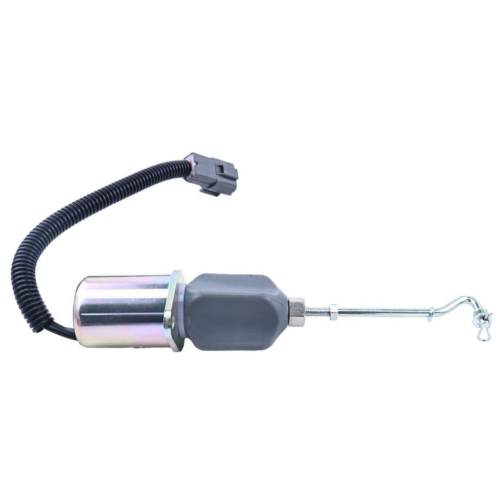12V Stop Solenoid 32A87-15100 for Mitsubishi ECOMAT Shovel S4S-Z1DT61ES