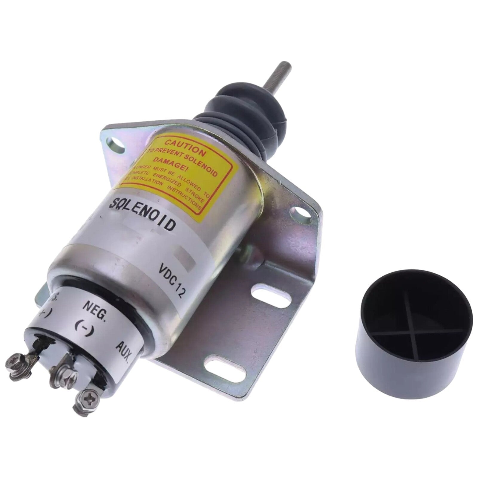 12V Fuel Shutoff Solenoid Woodward SA-2774-12 Stop Solenoid 2001-12F2U1B2A