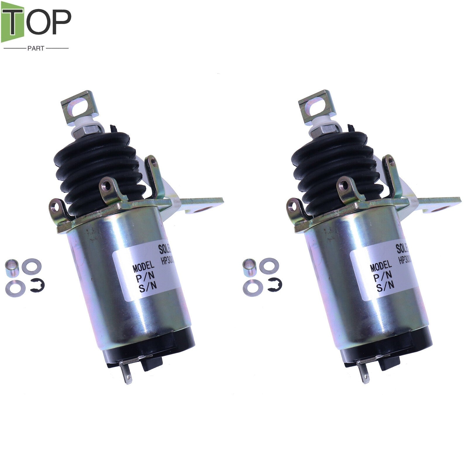 2X 24V Stop Solenoid 0960300150 for Mitsubishi 4DQ SE SQ SS Engine Parts