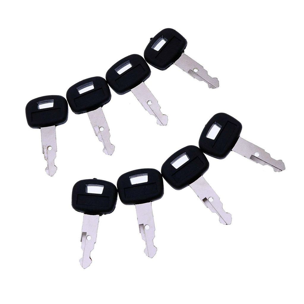 8pcs Ignition Key RC411-53933 RC461-53930 for Kubota KX91-3 KX121-3 KX161-3