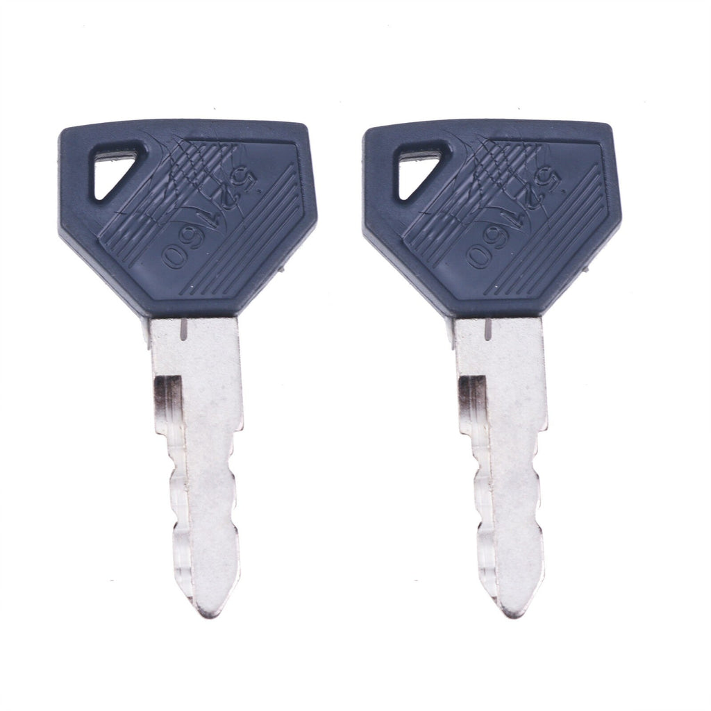 2X Tractor Ignition Replacement Keys 198360-52160 Compatible Set