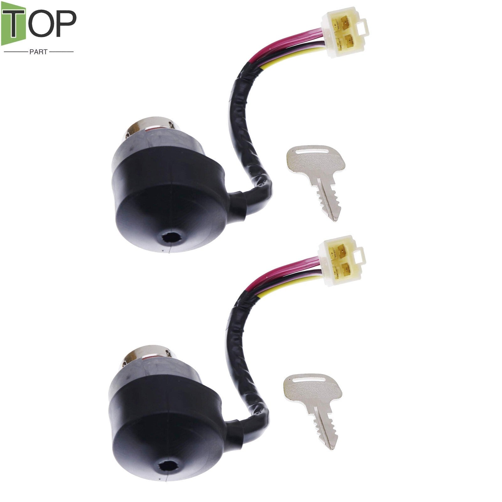 2X 52200-41212 Ignition Key Switch for Kubota M4900 M5700 M6800 M8200 M9000