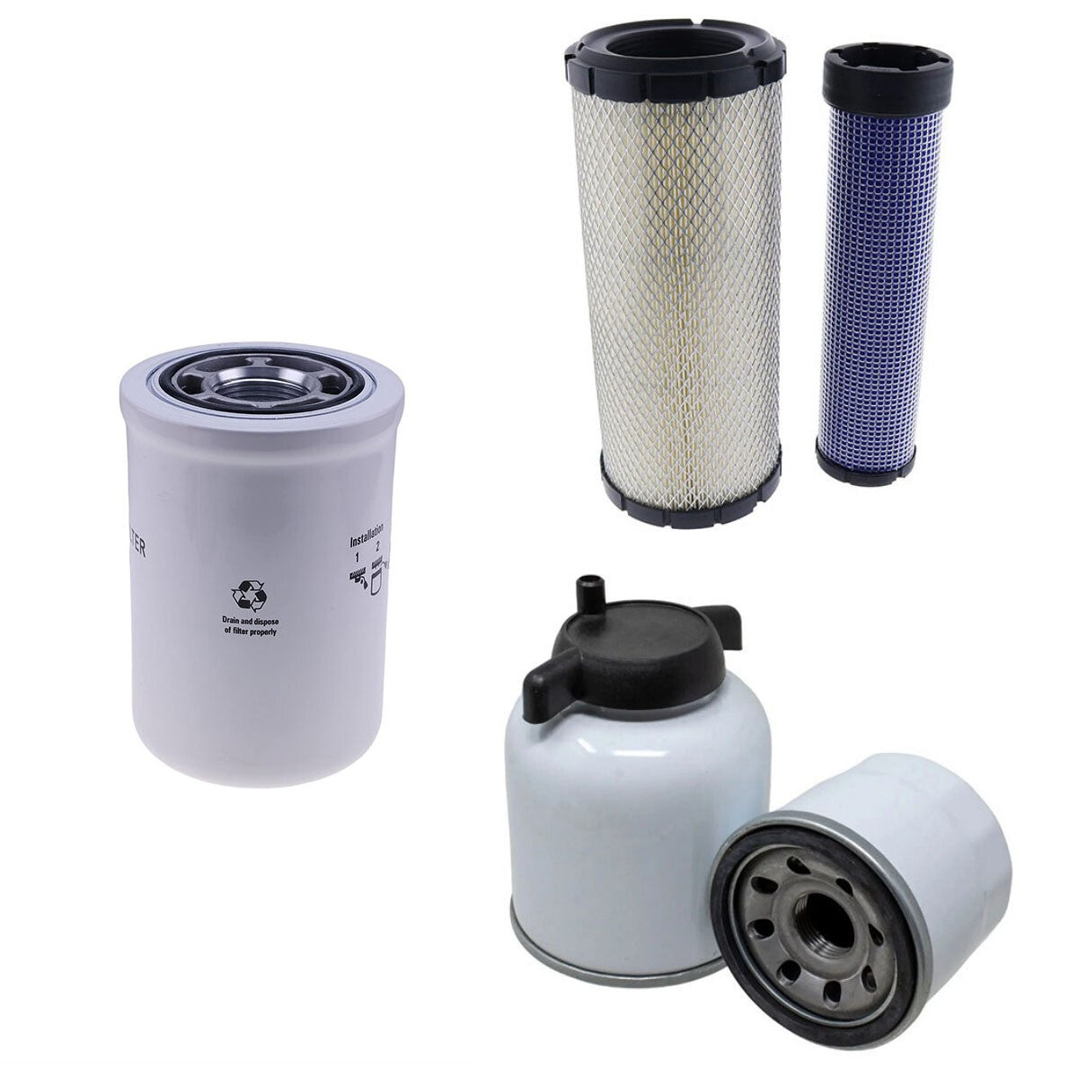 Bobcat Filters Kit 6665603 for 863 863G 864 864G with Deutz BF4M1011F Engine