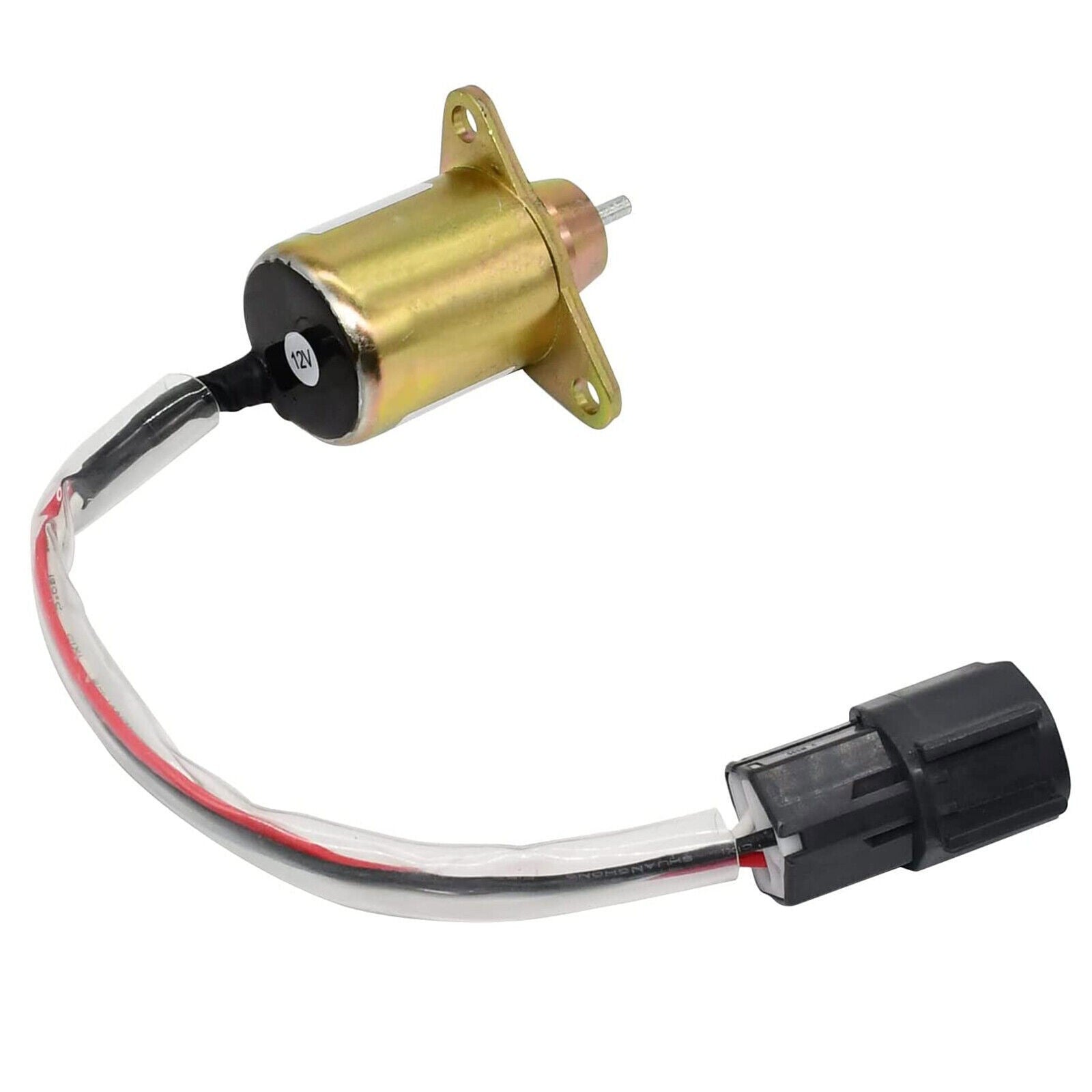 Yanmar 119233-77932 12V Shutoff Solenoid for TB235 3TNV88-BPTB2 Engine