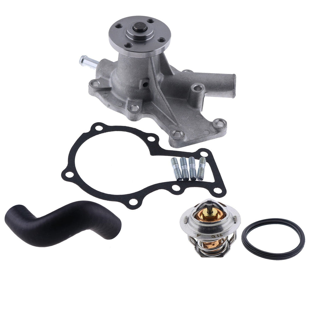 Kubota G1700 G1800 Water Pump with Return Hose & Thermostat Replacement