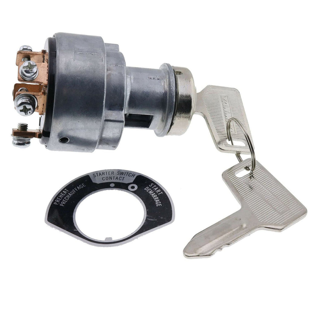 Yanmar C50R Engine Ignition Switch w/ 301 Keys 933110-00100 3TNV76