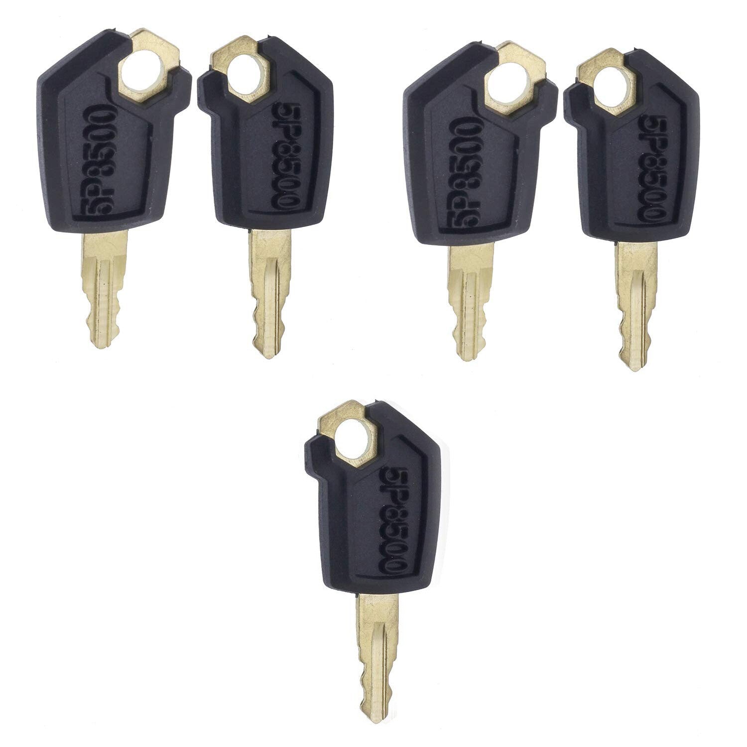 5X CAT Ignition Keys 5P8500 0964753 0966198 8V4404 9G2777 for 416C 248B