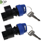 2X Ignition Key Switch 87577812 for New Holland TC31DA TC40DA TC45DA T2310