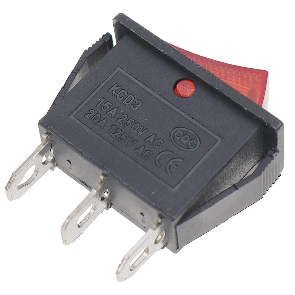 4 Power Rocker Switch for Twin Star Fireplaces 23E05-0520-A2298 0530-A1778
