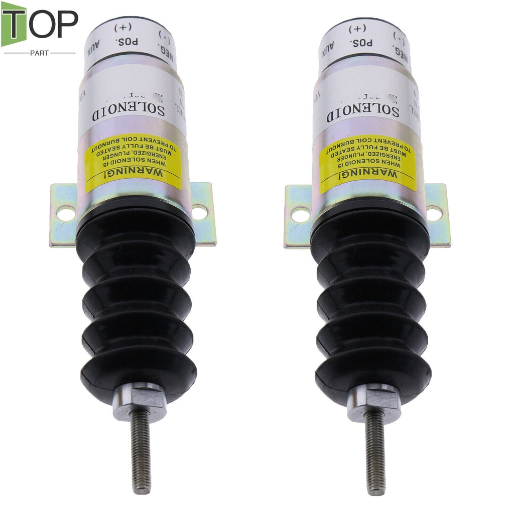 2X 12V Stop Solenoid for Genie GS-3369 RT GS-4069 RT TMZ-50/30 TZ-50/30 Parts