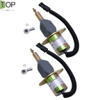 2X NEW Shut Down Solenoid 3923680 For Cummins 6CT