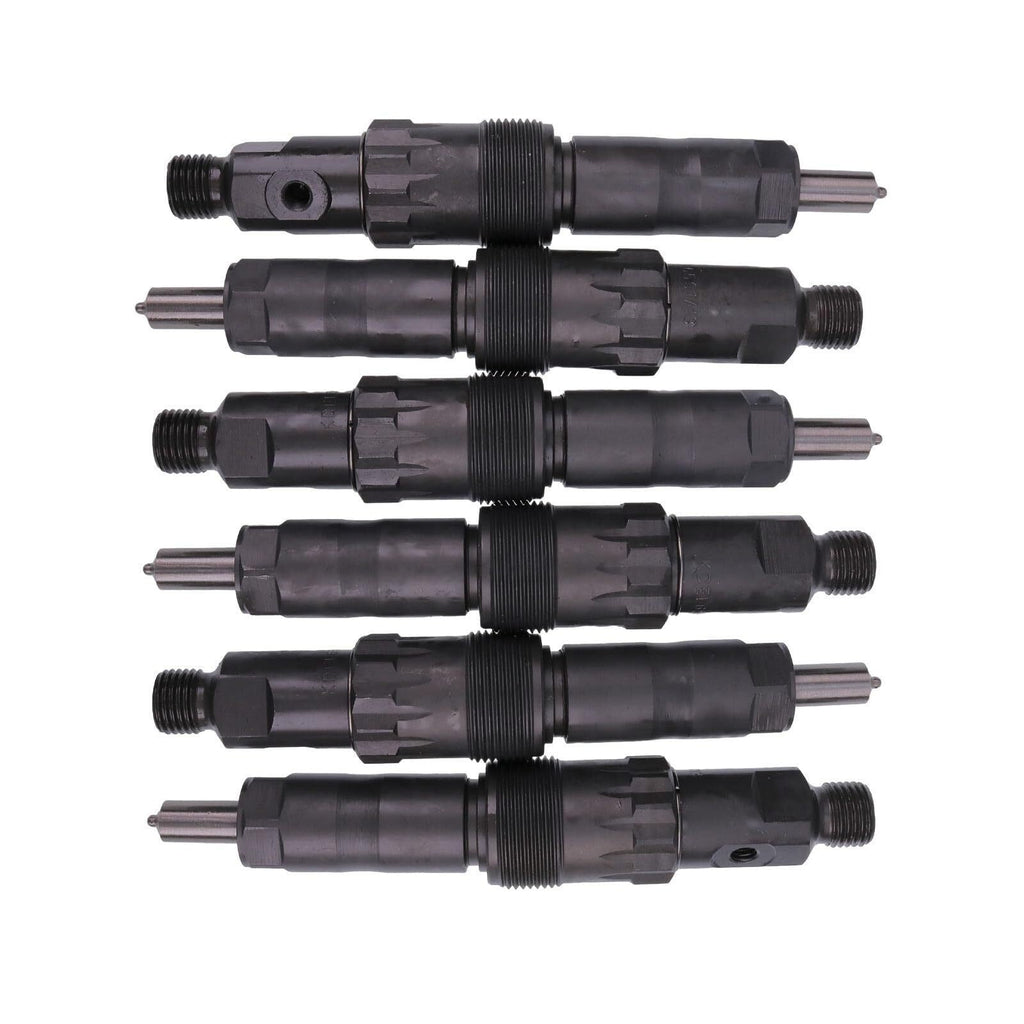 6X Fuel Injectors AR101885 AR74665 For John Deere Engine 6466A 6466D 6466T