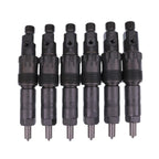 6X Fuel Injectors AR101885 AR74665 For John Deere Engine 6466A 6466D 6466T