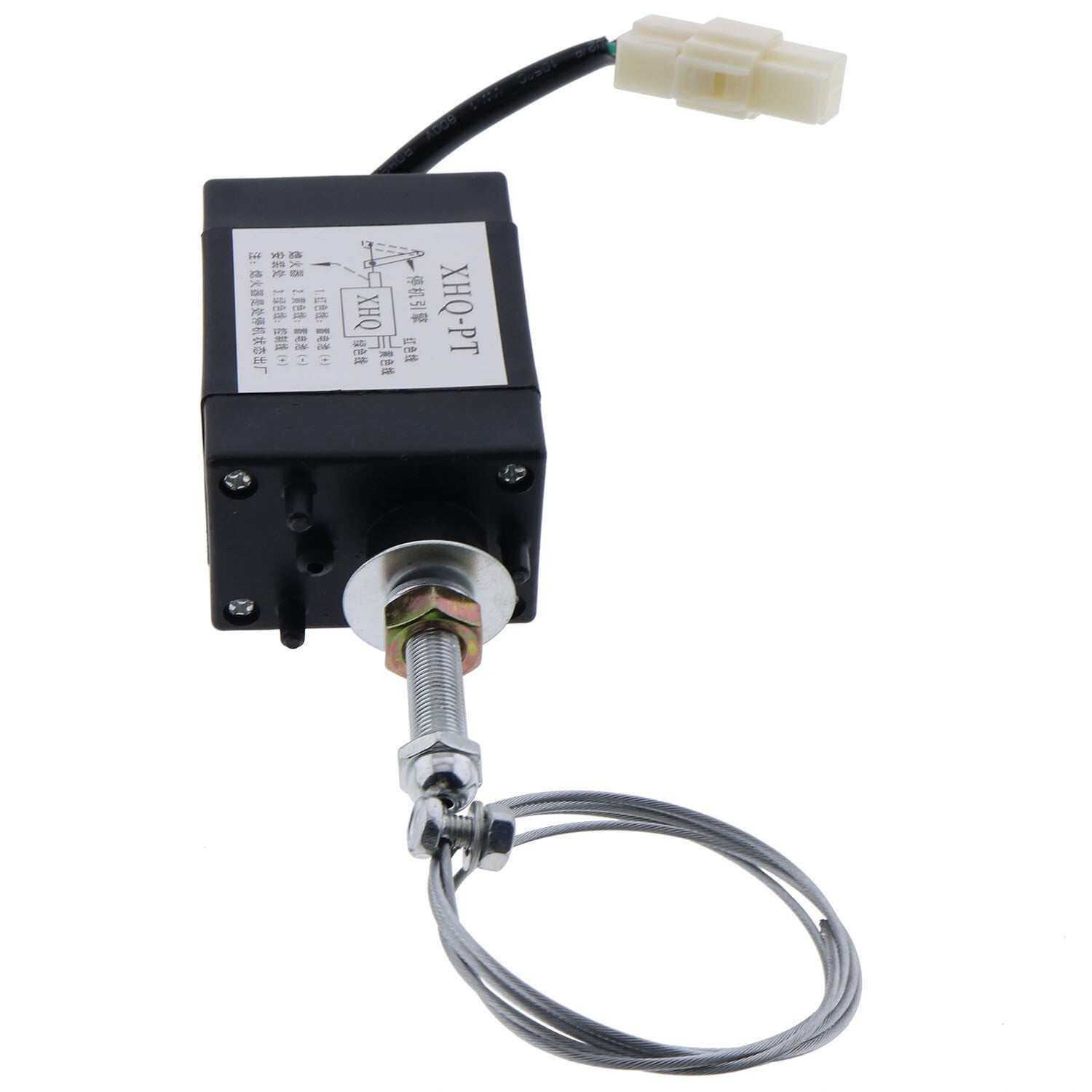 2X 12V XHQ-PT-12 Stop Solenoid Electric Throttle Adjuster Electromagnetic Valve