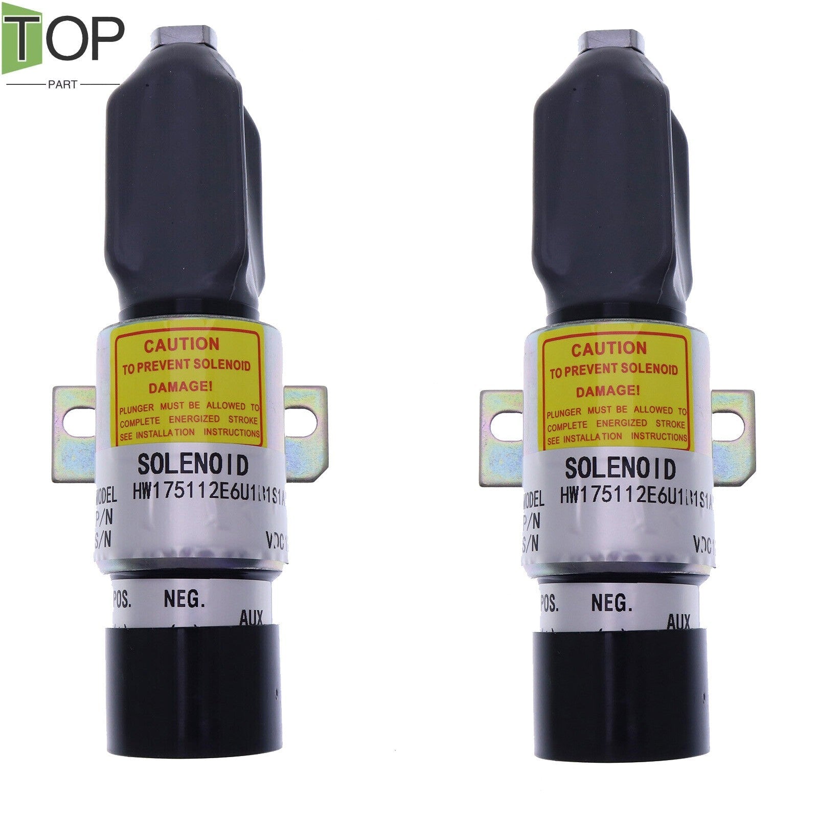 2X New Shut Down Solenoid 12V 1751-12E6U1B1S1A 1700-2530 Fits For Woodward