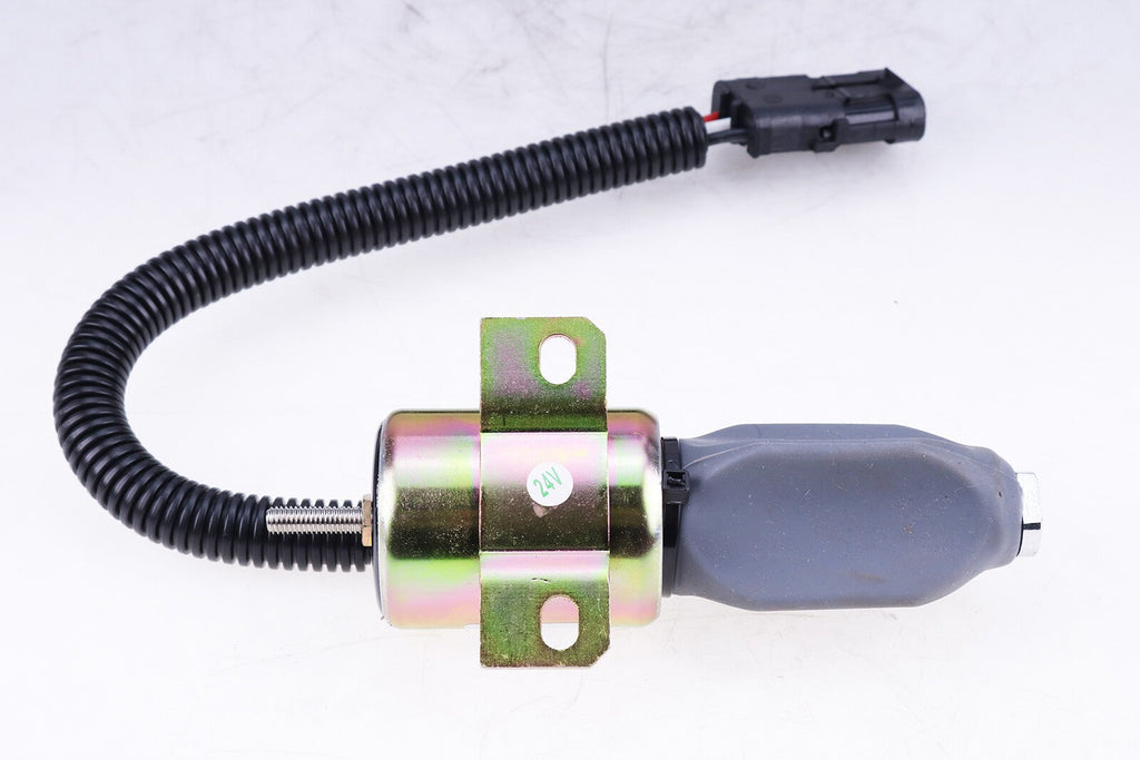 Fuel Stop Solenoid Valve 24V 332/J5060 716/30091 for JCB JZ140 JS330XD JS460-T2