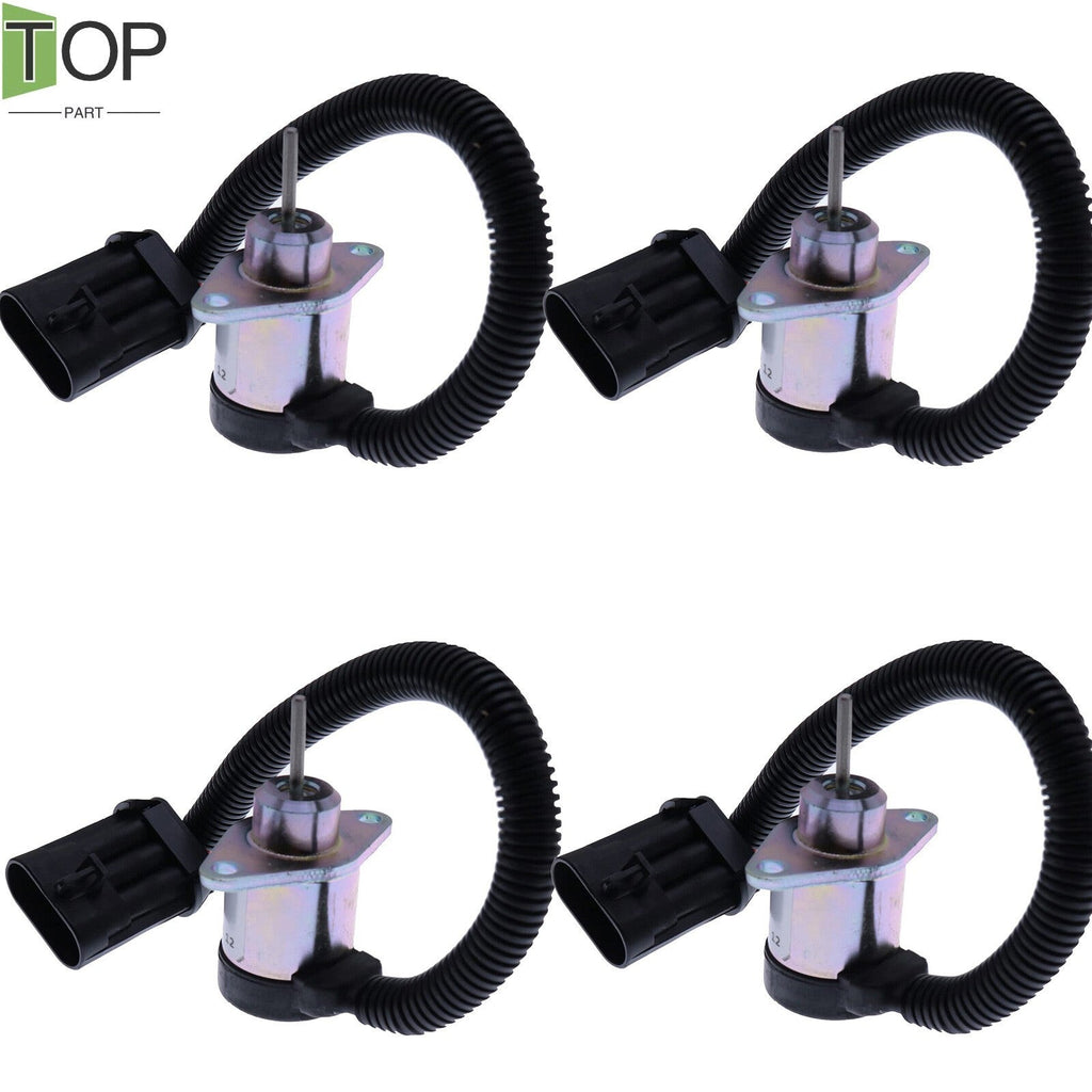 4X 12V Stop Solenoid 7000769 for Bobcat A300 A770 S220 S250 S630 T250 T320