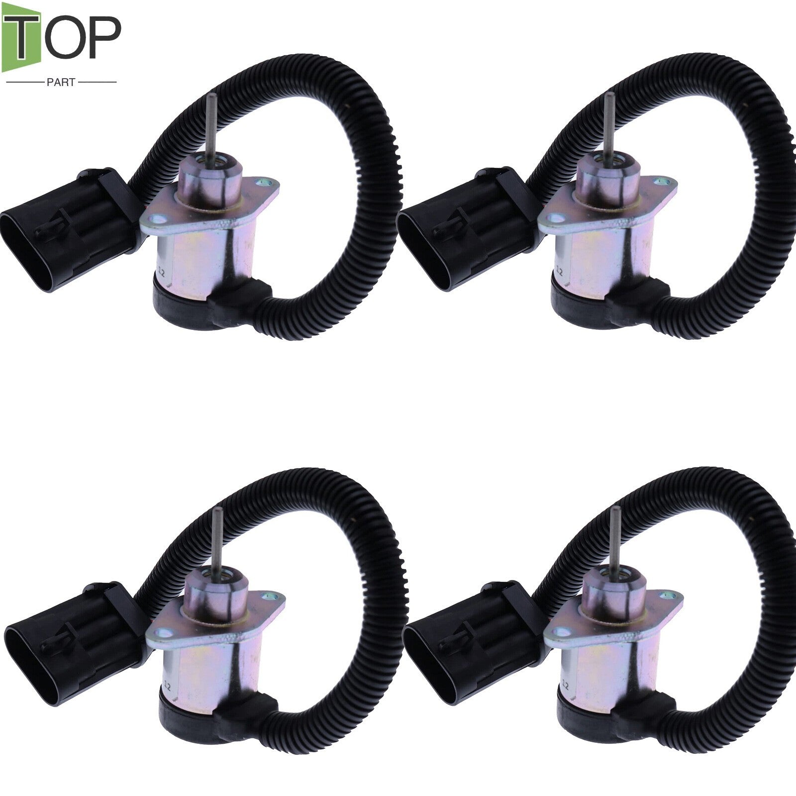 4X 12V Stop Solenoid 7000769 for Bobcat A300 A770 S220 S250 S630 T250 T320