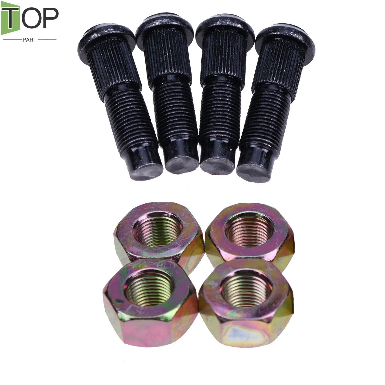4X Bobcat Rim Lug Nuts 6564669 & Stud Wheel Bolts 6709170 for 600 610