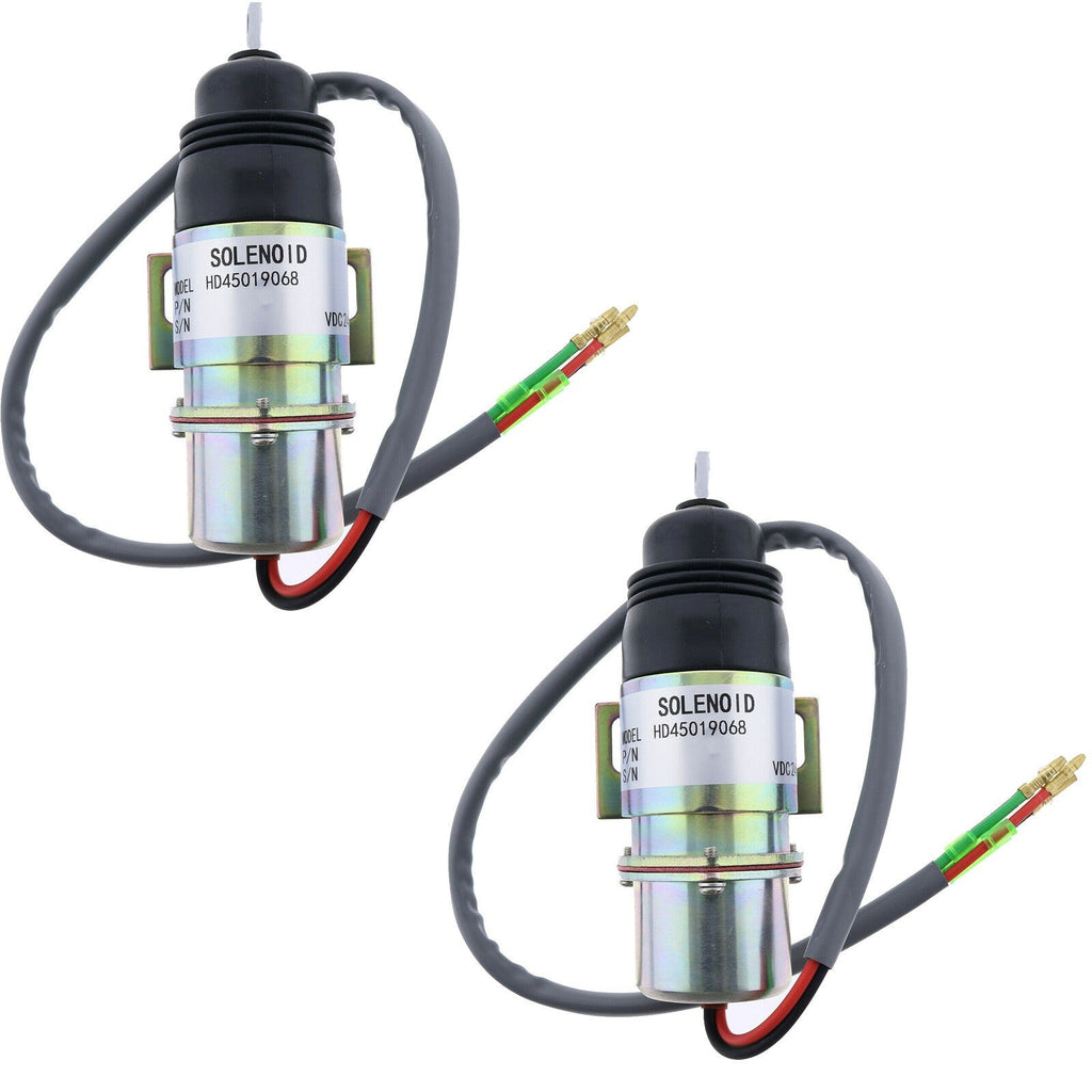 2X 24V Fuel Shutoff Solenoid MV2-17A 1819100520 for Isuzu 4JG1 4JG2 6BG1 Engine