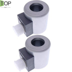 2X 12V DC 30W Solenoid Valve Coil MFZ10-37YC 3-Prong Replacement
