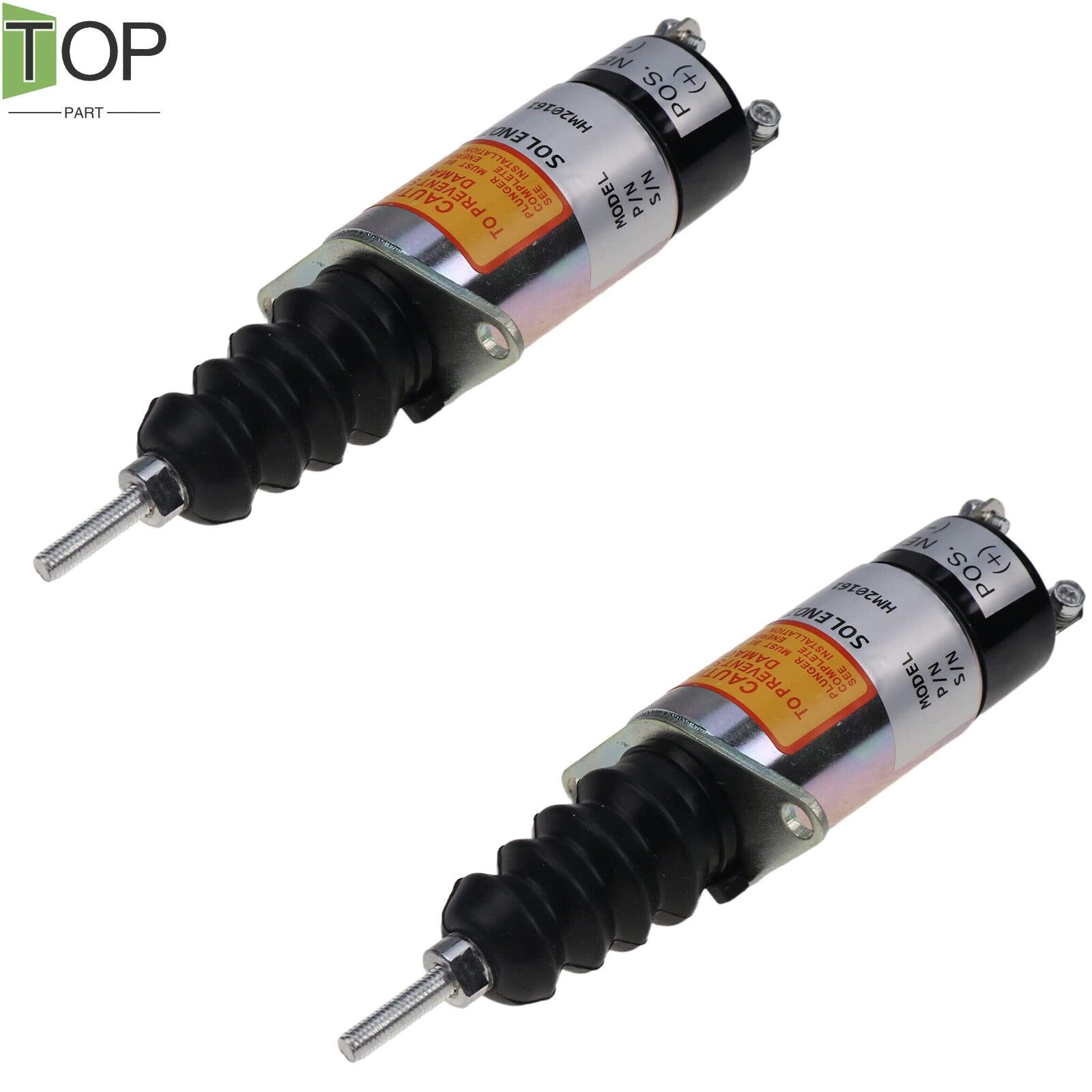 2X Shut Off Solenoid AM108772 AM108771 for John Deere 430 Tractor Lawn Garden