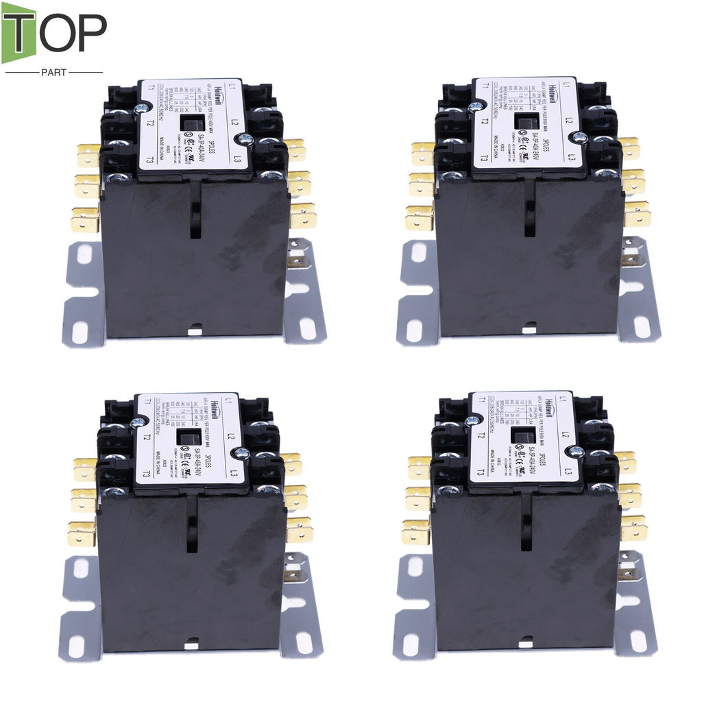 4X New 3-Pole 40A 240V AC Coil Definite Purpose Contactor SA-3P-40A-240V