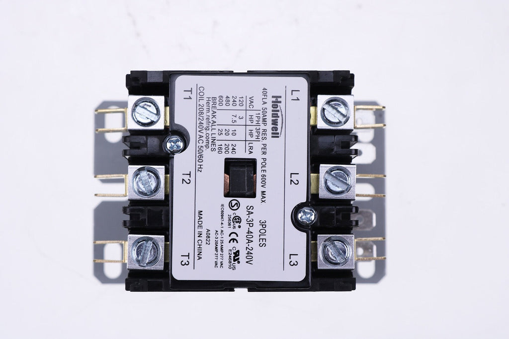 4X New 3-Pole 40A 240V AC Coil Definite Purpose Contactor SA-3P-40A-240V