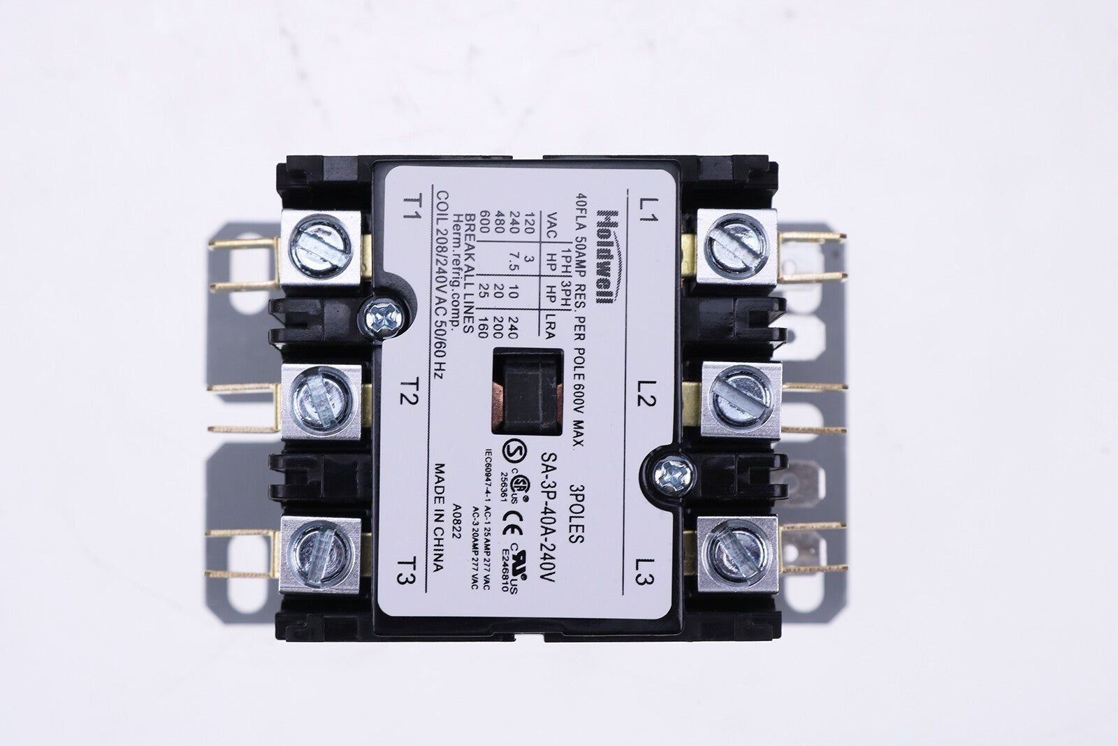 4X New 3-Pole 40A 240V AC Coil Definite Purpose Contactor SA-3P-40A-240V