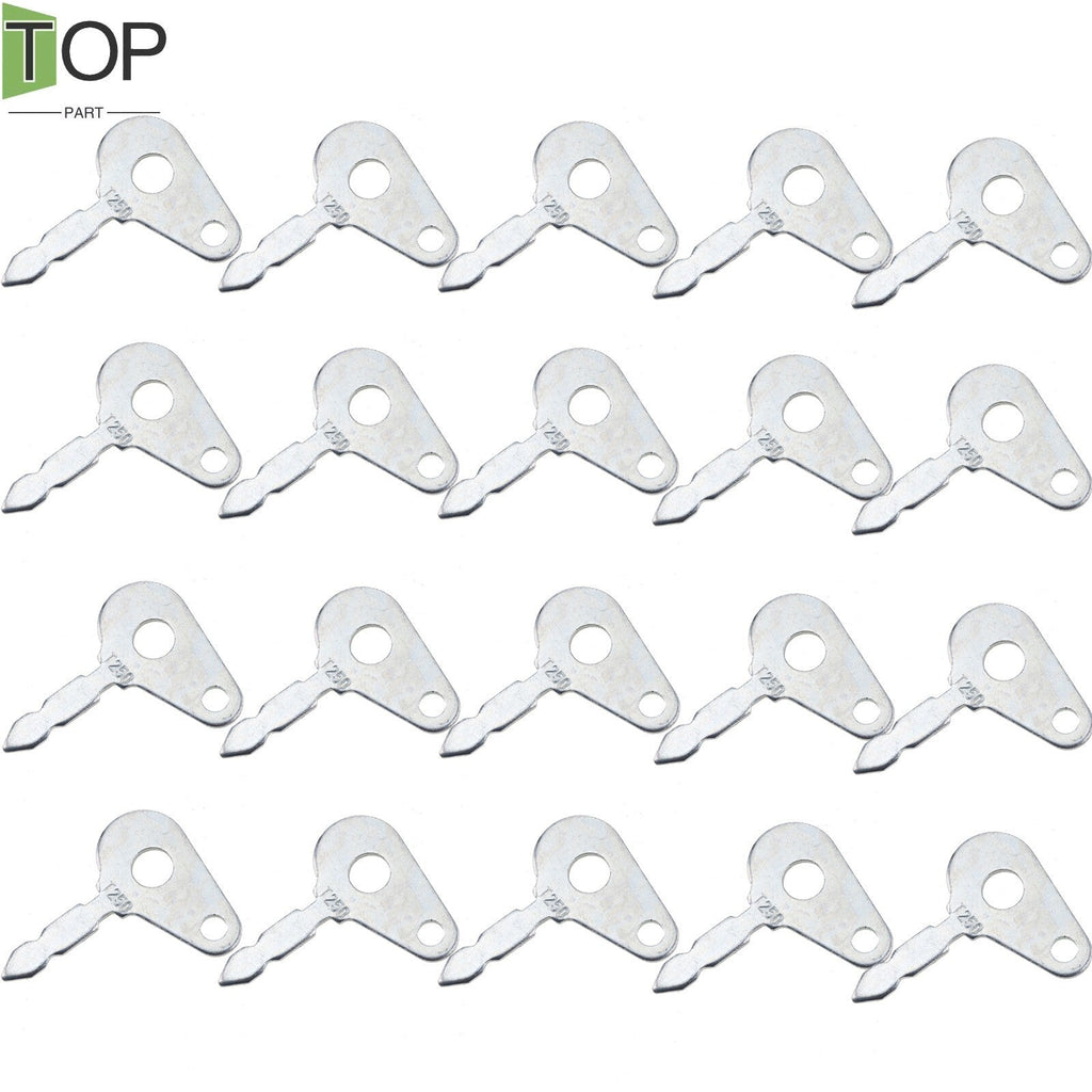 20pcs T250 Tractor Excavator Keys for Grader Dozer Ford New Holland SkyTrak