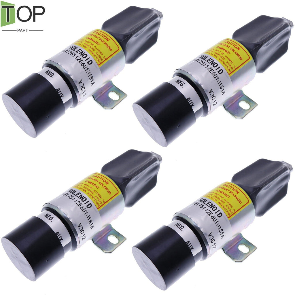4X New 12V Shut Down Solenoid 1751-12E6U1B1S1A 1700-2530 Woodward Fit