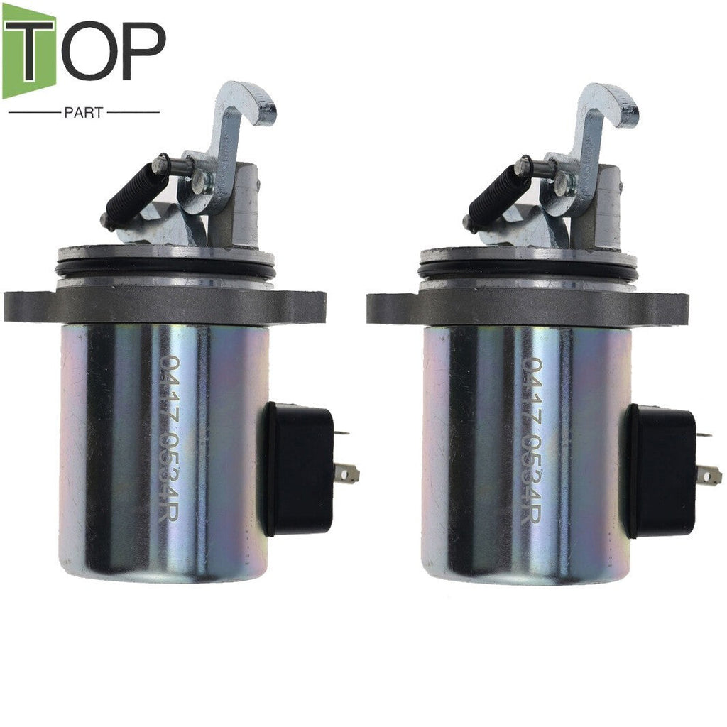 2X Fuel Shutoff Solenoid 04170534R 04270712 for Deutz F2L1011 BF4L1011 1011F