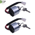 2X Kubota Ignition Keys 66101-55200 for TG1860G ZD18 ZD21 ZD28 Models