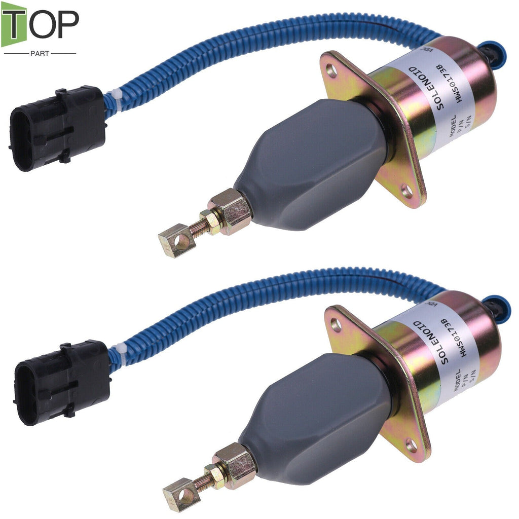 2X Cummins 5.9L 8.3L Fuel Shut Off Solenoid 3919422 SA-4026-12 Replacement