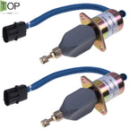 2X Cummins 5.9L 8.3L Fuel Shut Off Solenoid 3919422 SA-4026-12 Replacement