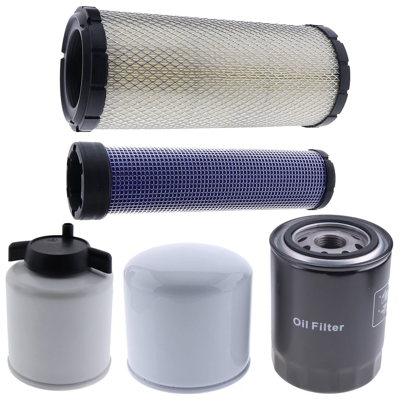 Bobcat 337 341 E50 E55 1000/2000 Hour Filter Kit 6516722 6667352 6675517