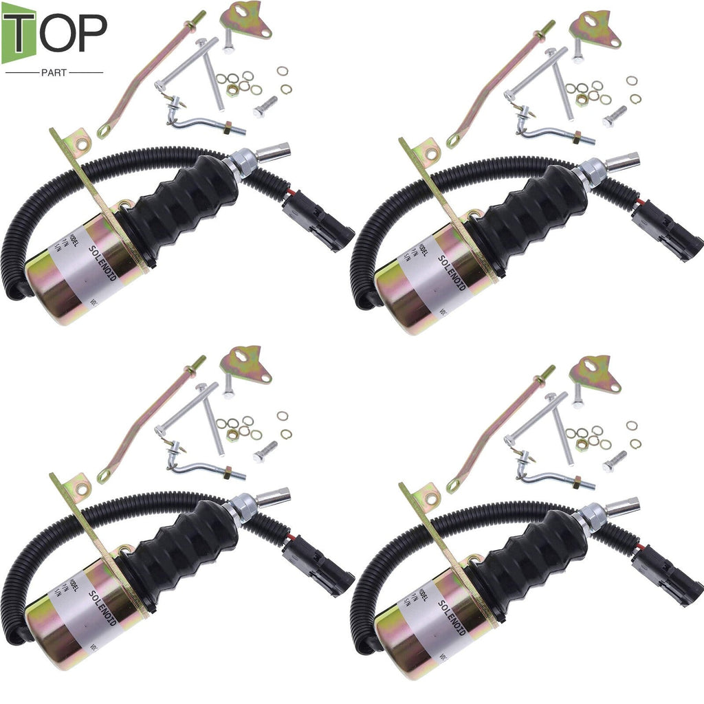 4X 12V Fuel Shutoff Solenoid Valve 75366GT for Genie S-80 S-85 S-100 S-105 Z-80