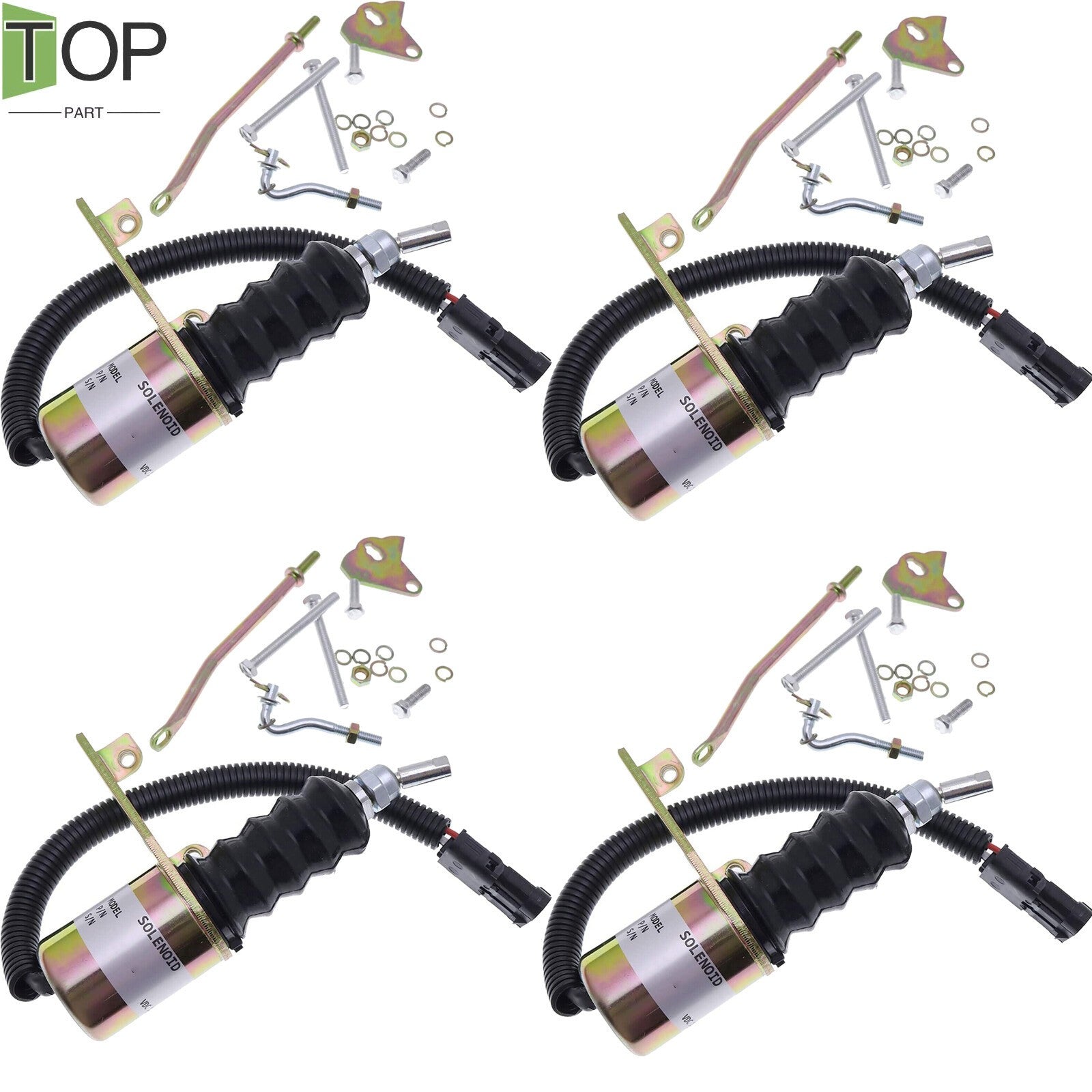 4X 12V Fuel Shutoff Solenoid Valve 75366GT for Genie S-80 S-85 S-100 S-105 Z-80