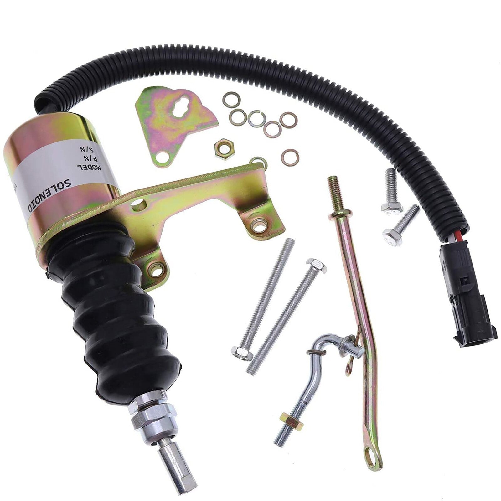 4X 12V Fuel Shutoff Solenoid Valve 75366GT for Genie S-80 S-85 S-100 S-105 Z-80