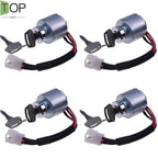 4X Ignition Key Switch for Kubota BX G M TG ZD 66101-55200 Replacement