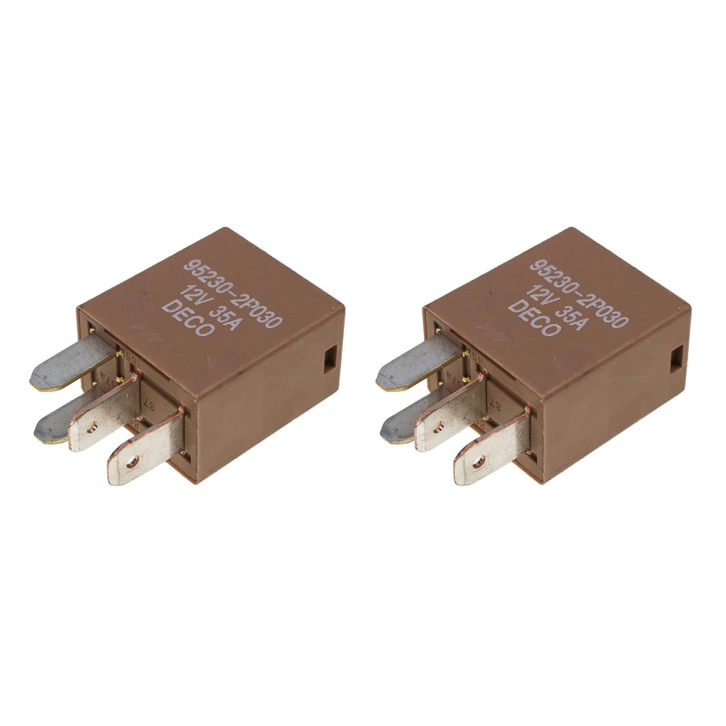 Aftermarket DECO 95230-2P030 12V 4-Pin 35A Automotive Relay 2 Pack