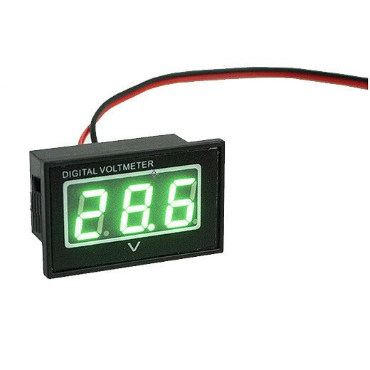 Green V40D 12V-30V Digital LED Voltage Meter DC Auto Gauge Voltmeter