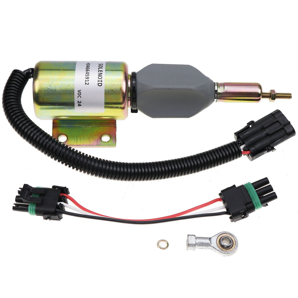 24V Fuel Shut Off Solenoid for John Deere 200LC 230LC 270LC 160LC 120 230LCR