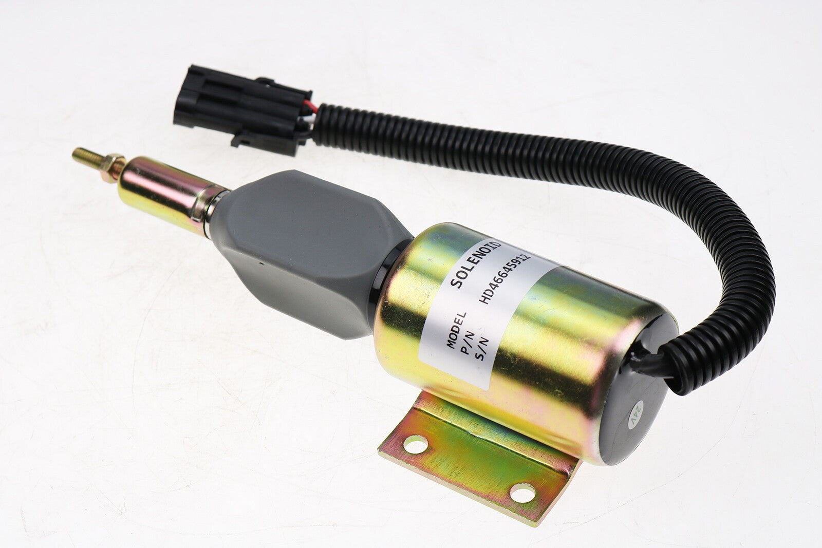 24V Fuel Shut Off Solenoid for John Deere 200LC 230LC 270LC 160LC 120 230LCR